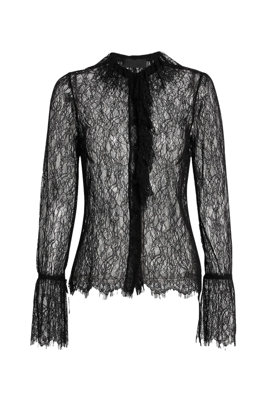 Bluse Cecily Lace in Black