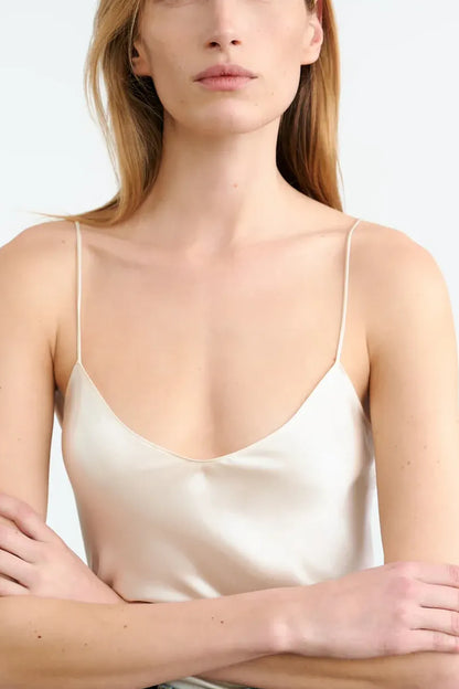 Top Isabella Cami Silk in Ivory