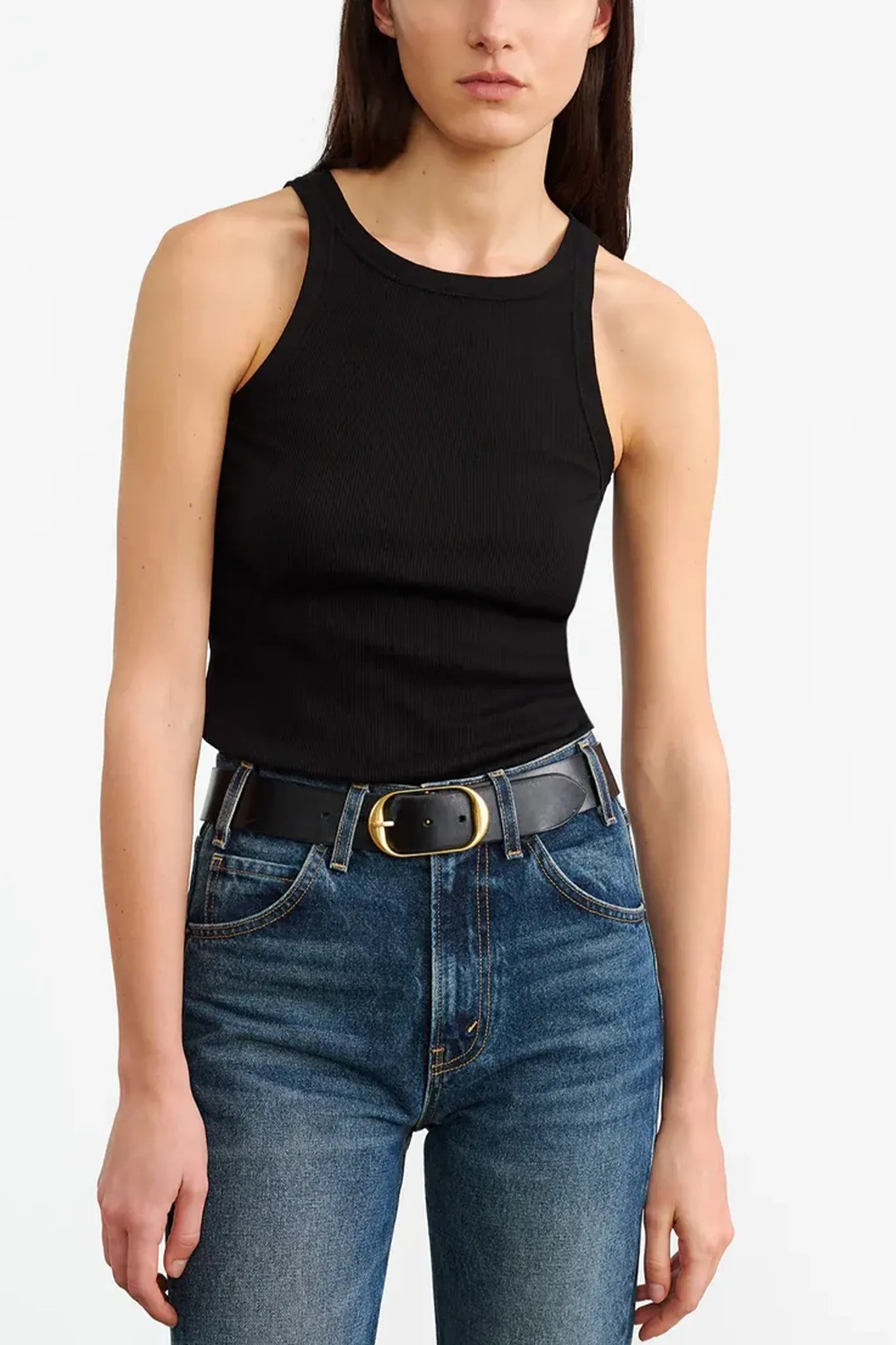 Tanktop Jennifer Rib Tank in Black