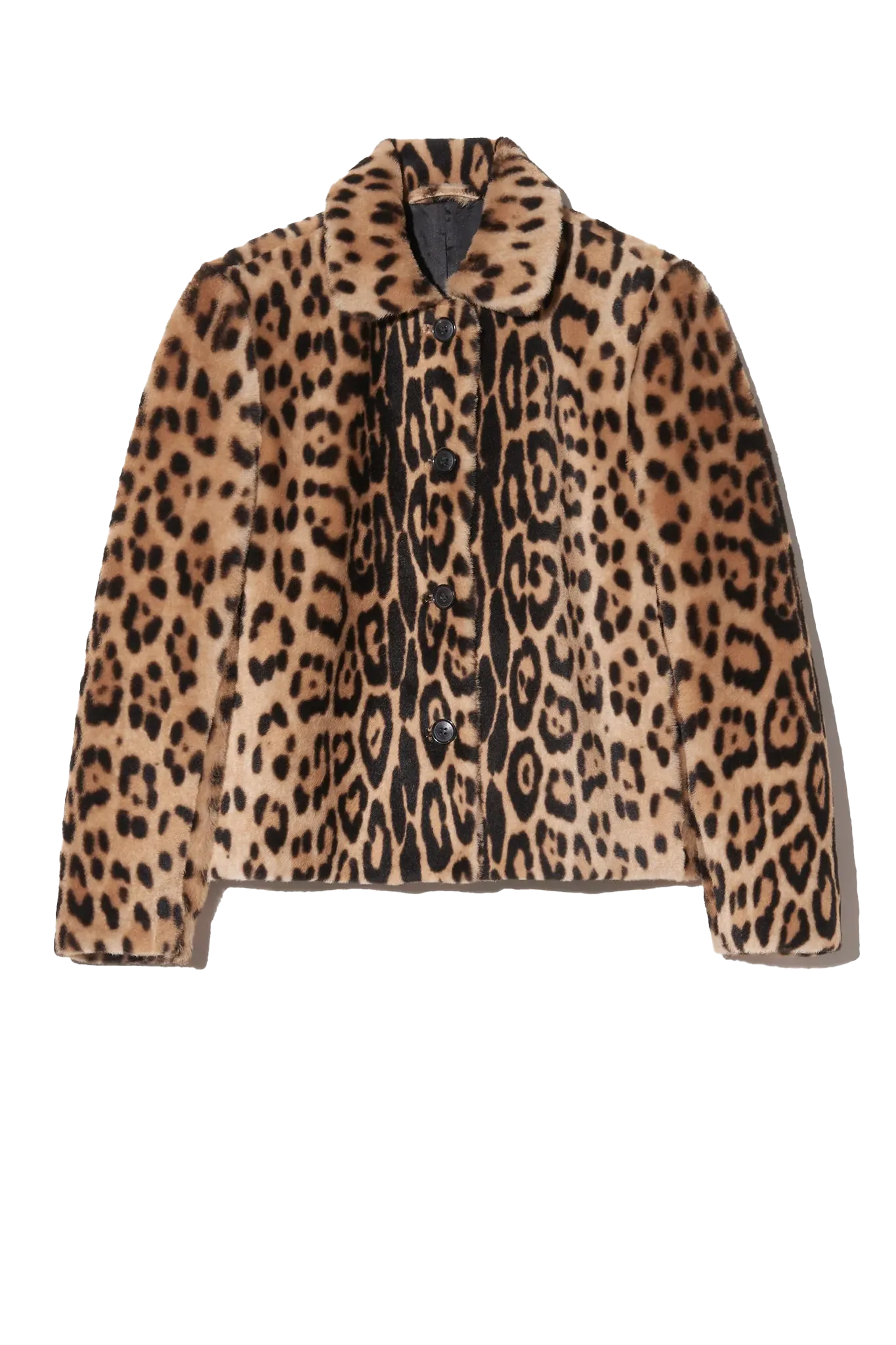 Shearling Jacke Montmartre Cropped in Leopard Print
