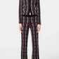 Hose Plaid Flare in Black Combo