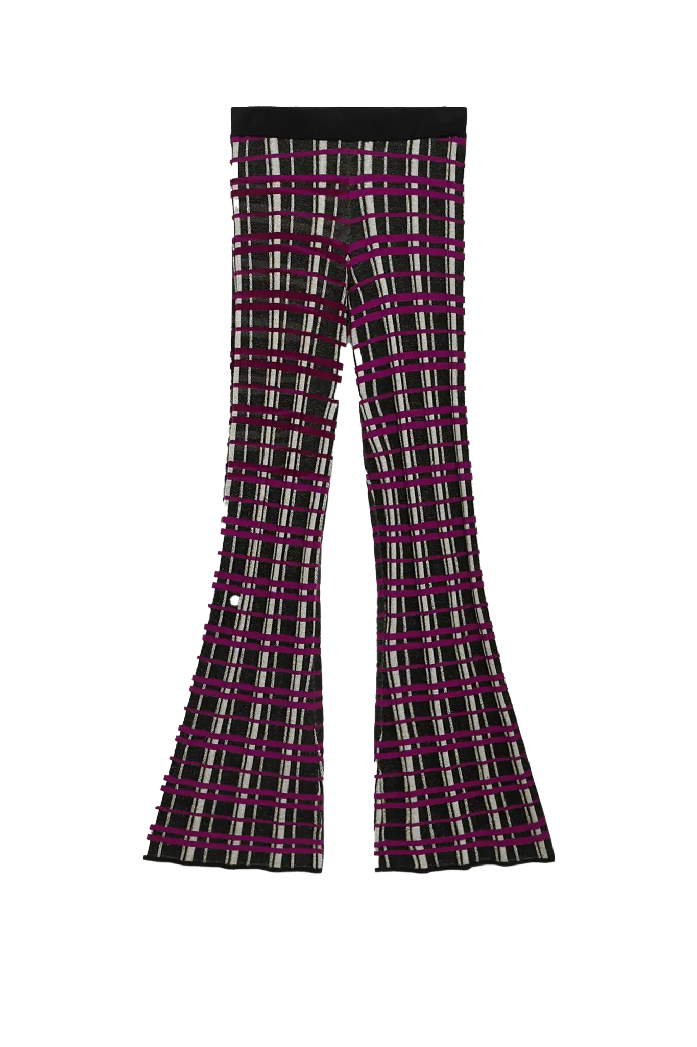 Hose Plaid Flare in Black Combo