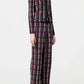 Hose Plaid Flare in Black Combo