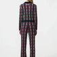 Hose Plaid Flare in Black Combo