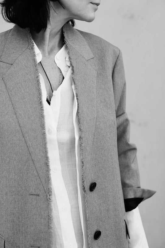 Shirt Double Collar in White