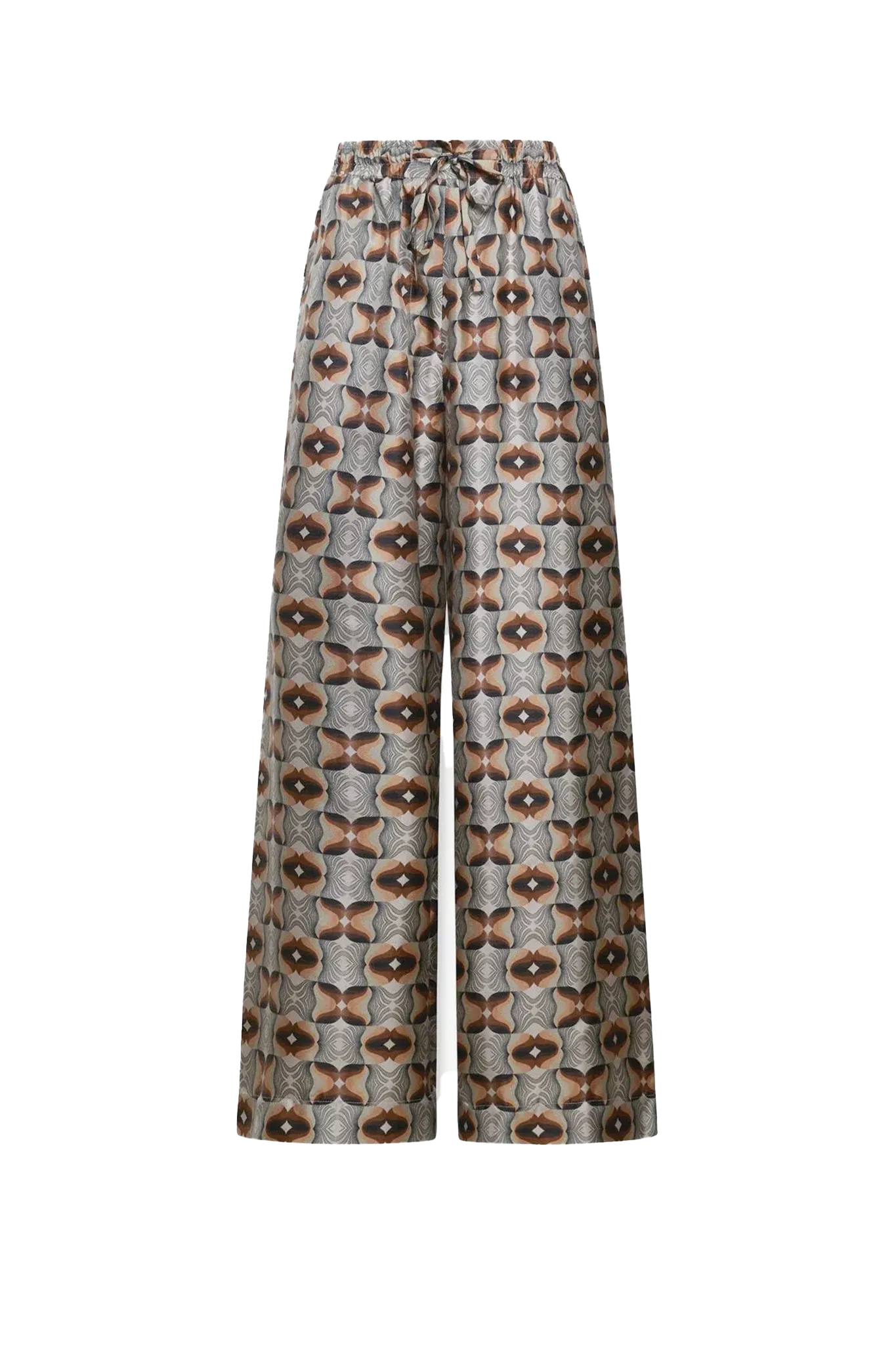 Hose Aloe Palazzo Silk in Naturale