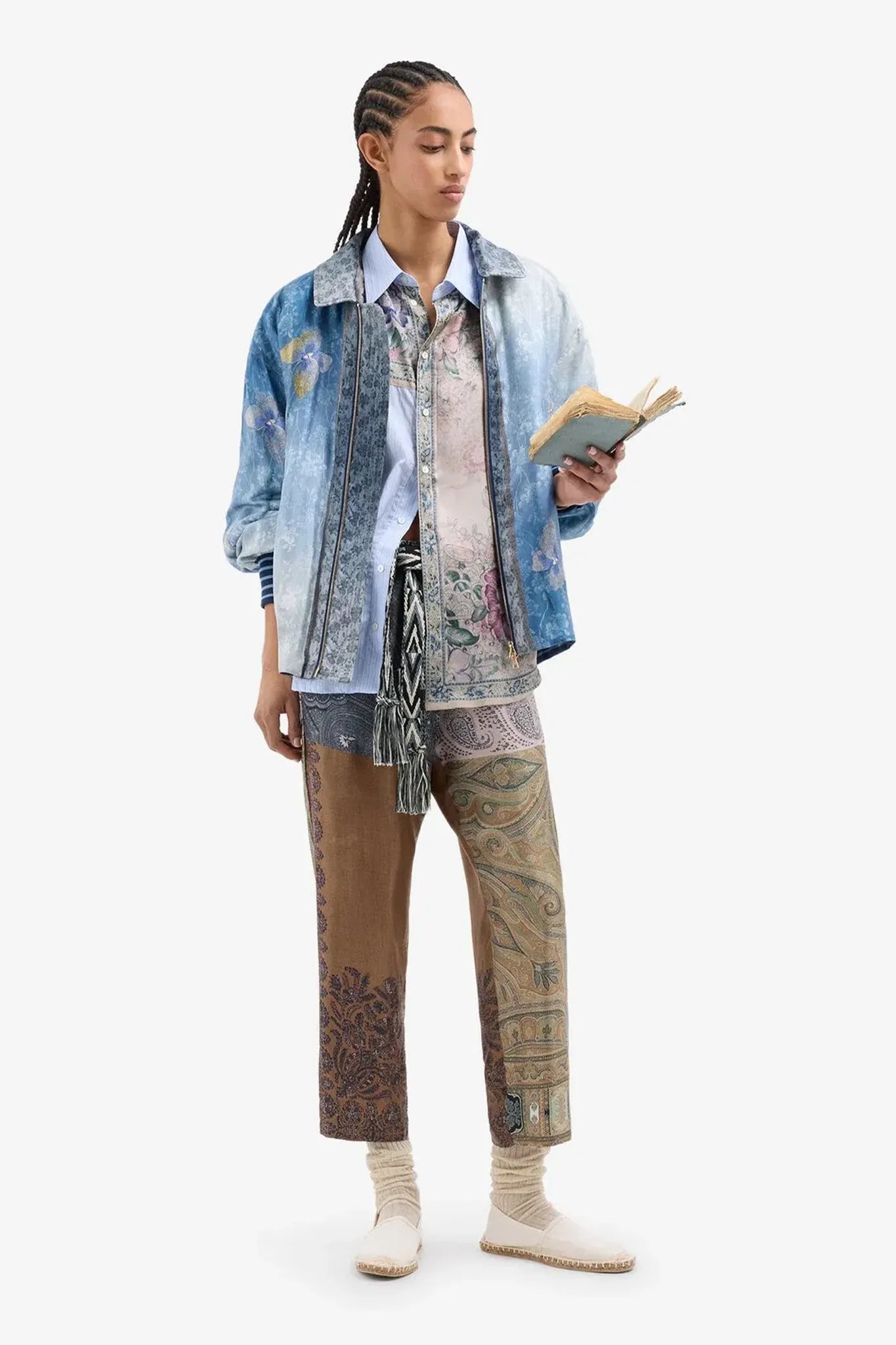 Hose Aloe Silk in Kaki