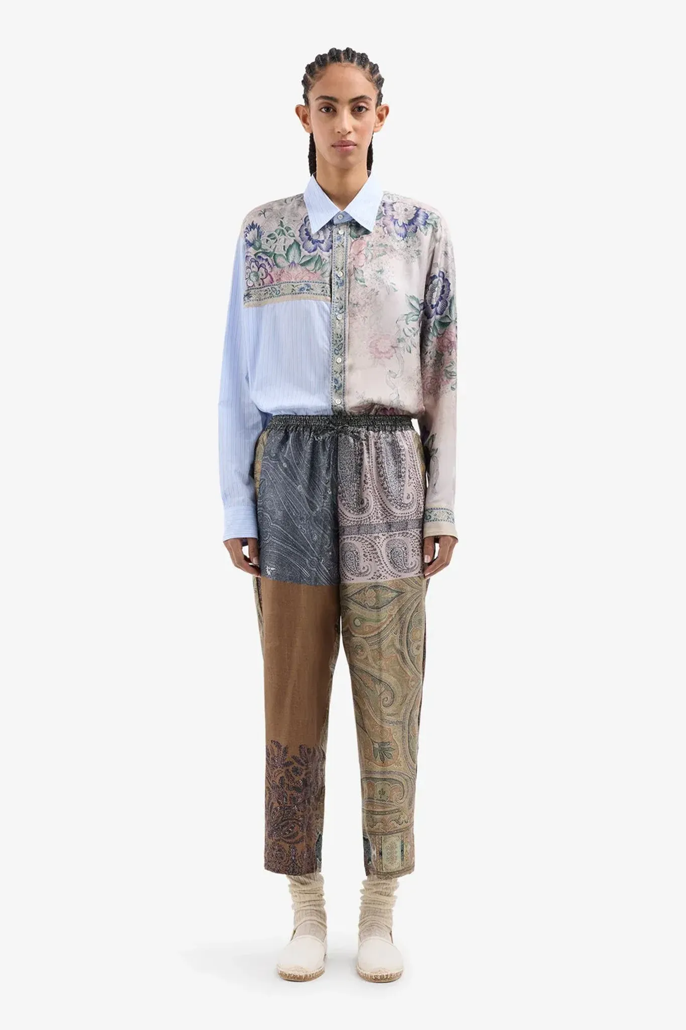 Hose Aloe Silk in Kaki