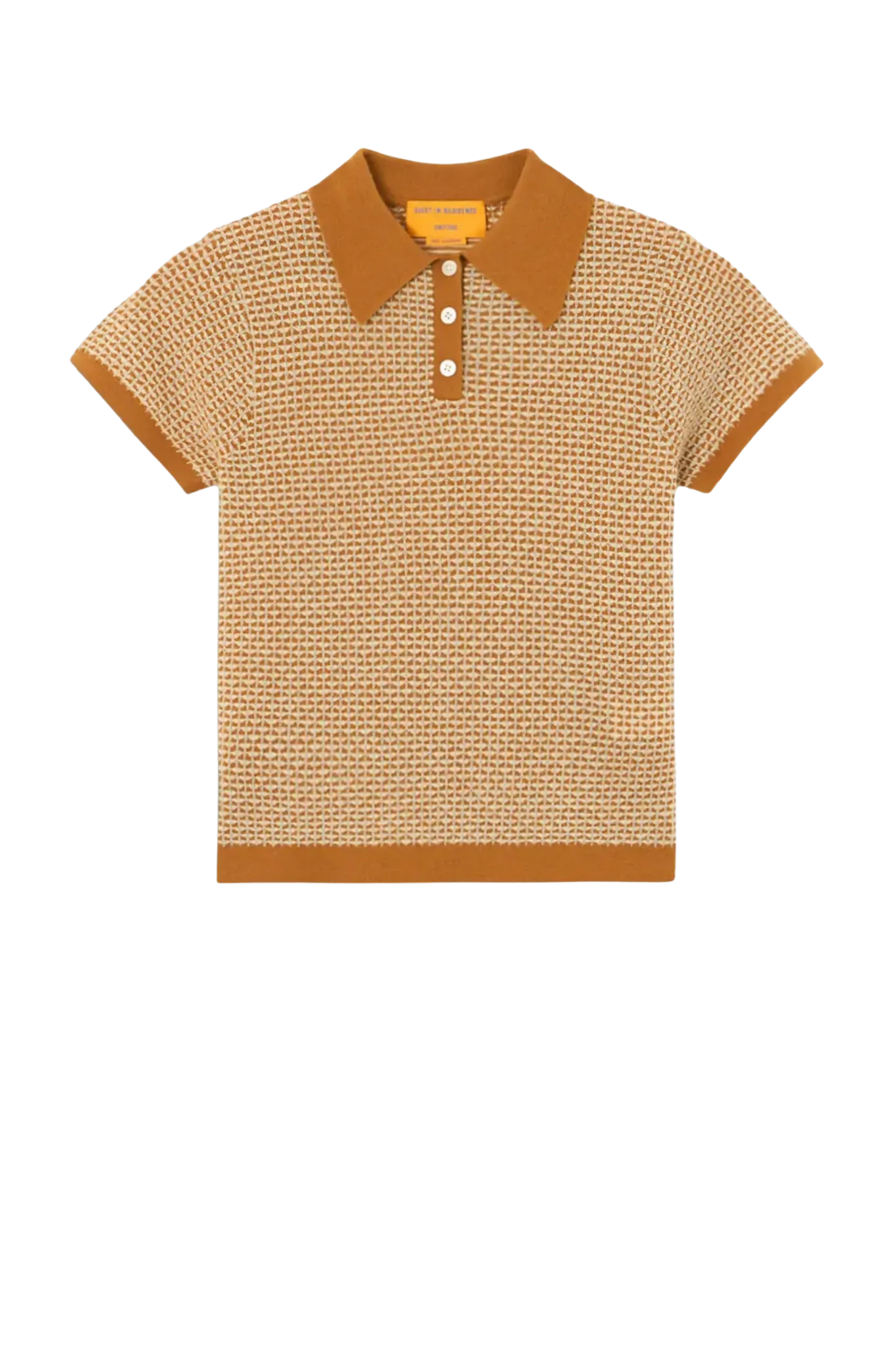 Polo Pique Shrunken in Suede Combo