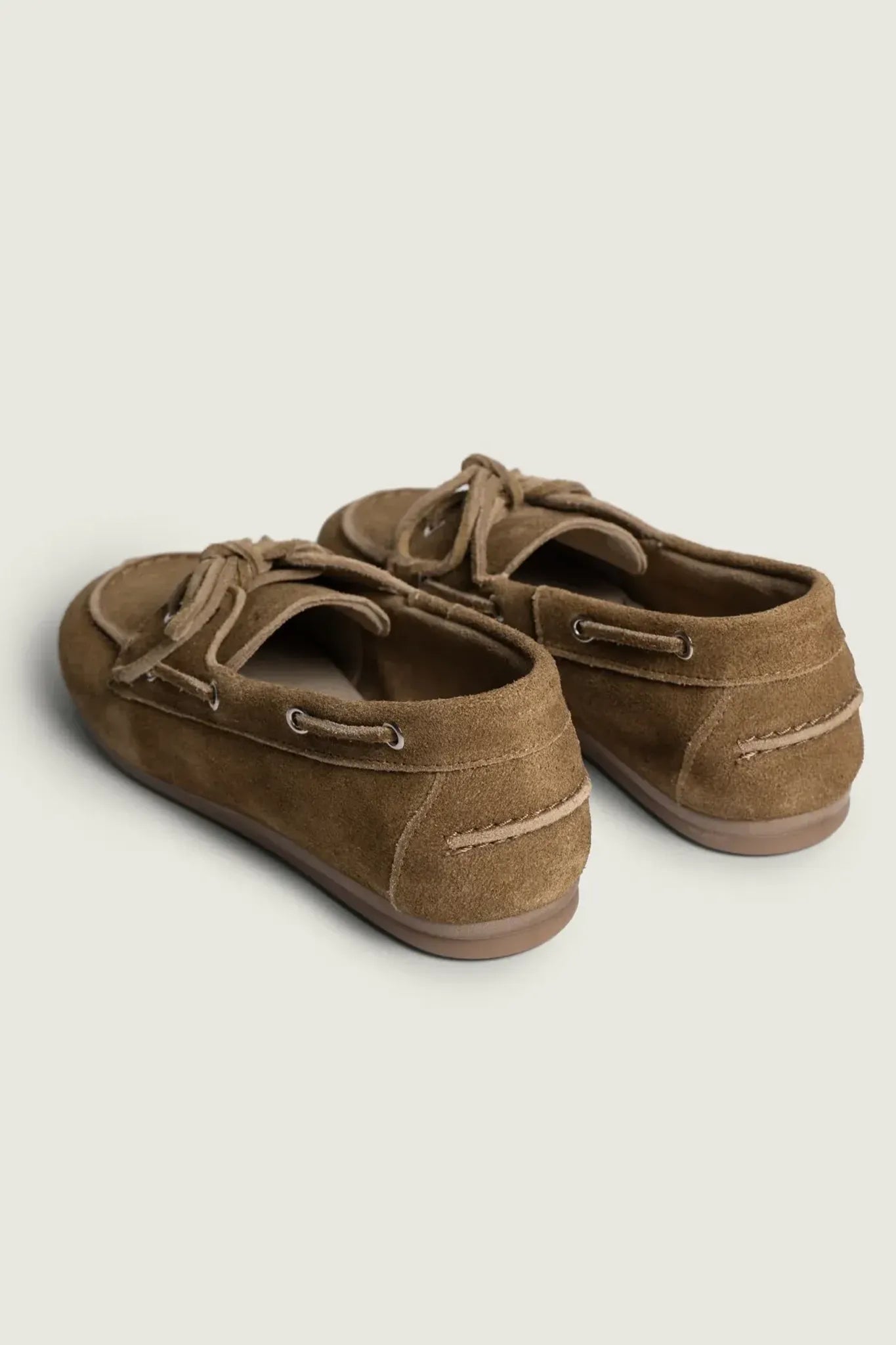 Boat Loafer Brushed Suede in Desert Tan