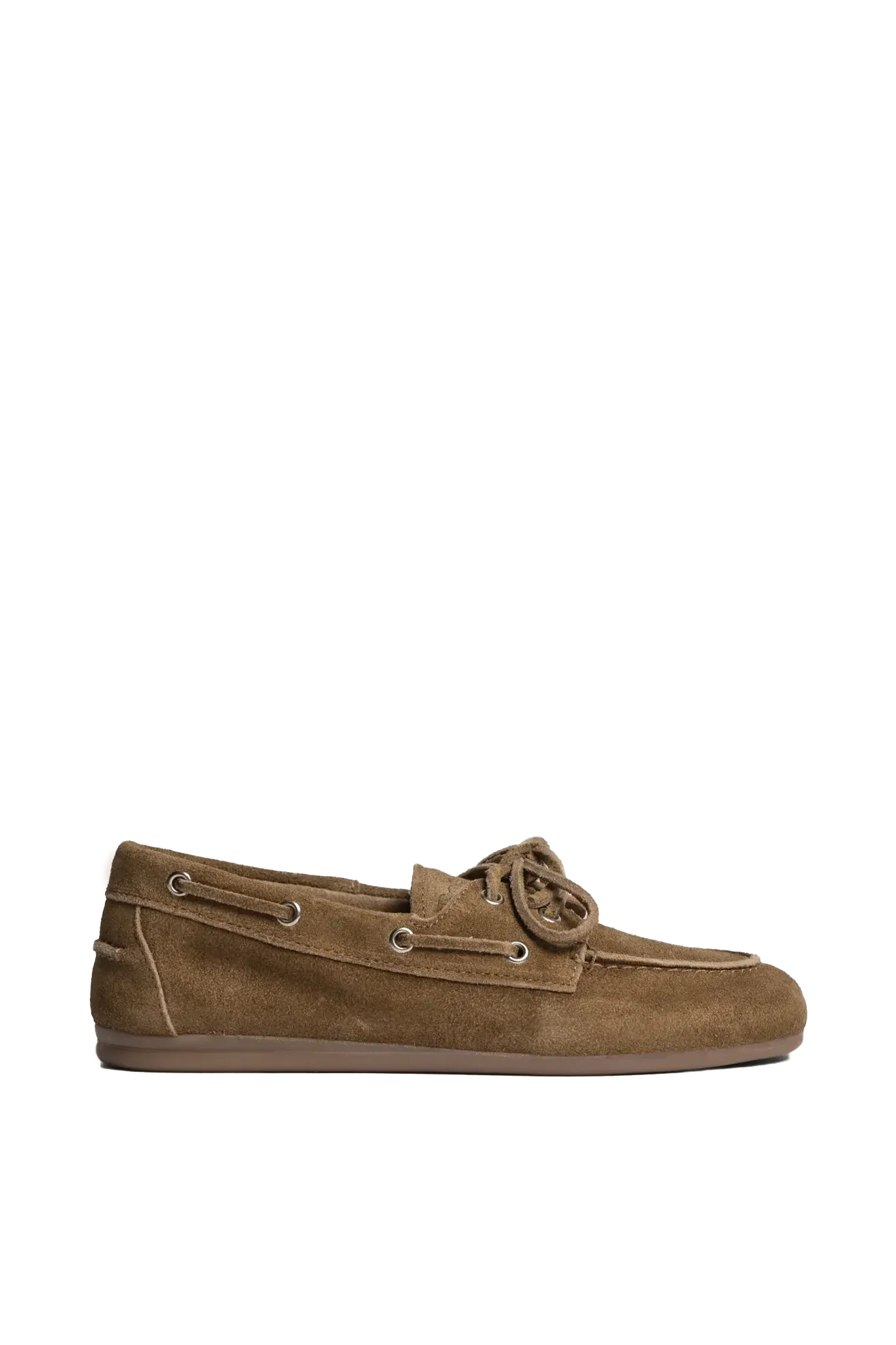 Boat Loafer Brushed Suede in Desert Tan