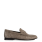 Penny Loafer Wrinkle Suede in Drizzle