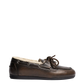 Boat Loafer Brushed Fur Leather in Coffee