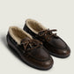 Boat Loafer Brushed Fur Leather in Coffee