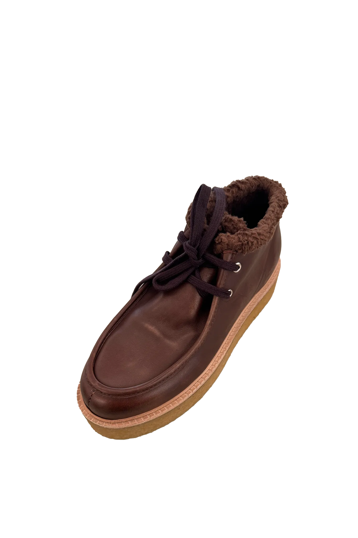 Chukka Shearling - Leather in Brown