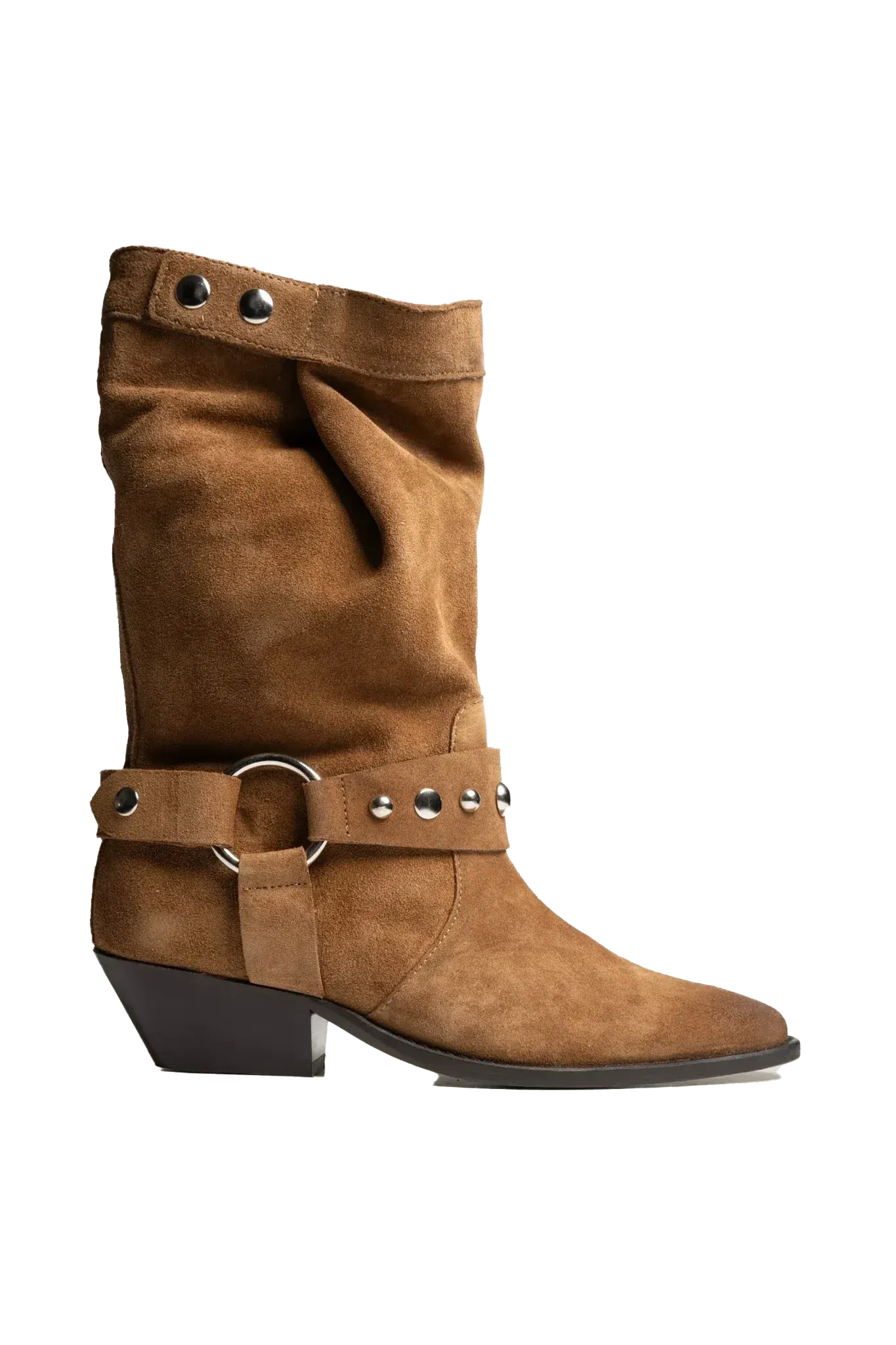 Rustic Boot Suede in Cognac