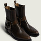 Texan Buckle Boot in Vintage Brown