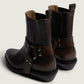 Texan Buckle Boot in Vintage Brown