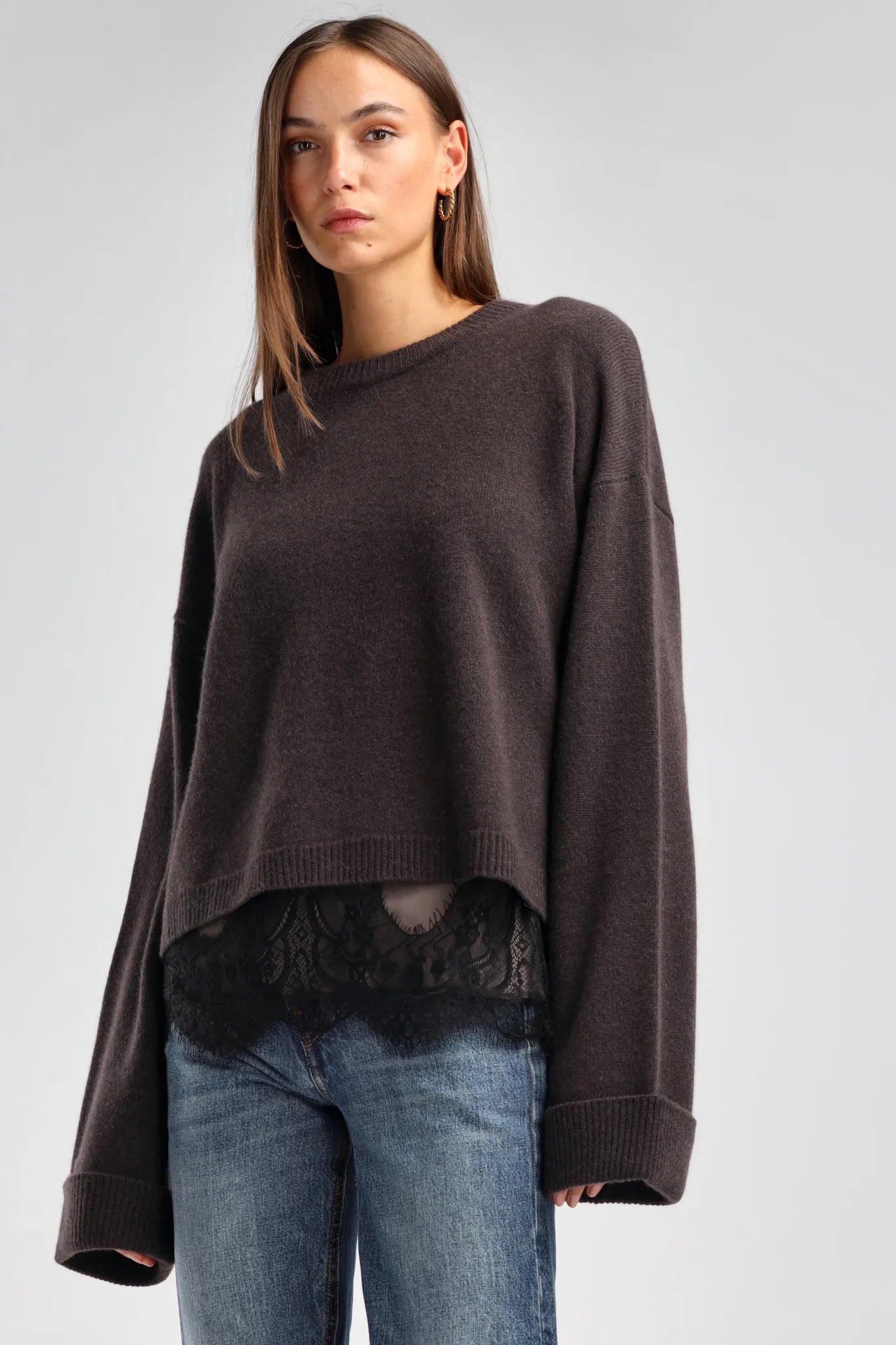 Pullover Melina in Truffle