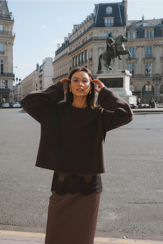 Pullover Melina in Truffle