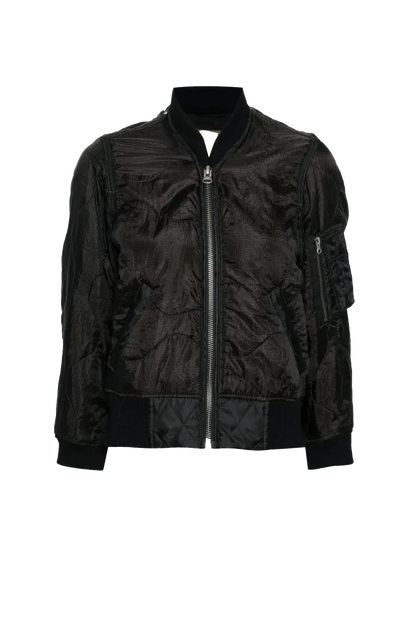 Jacke Bomber in Overdyed Black