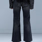 Jeans Joan Kick Flare in Kennet Black Stretch