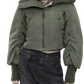 Jacke Oversized Padded Flight in Olive Green