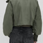 Jacke Oversized Padded Flight in Olive Green