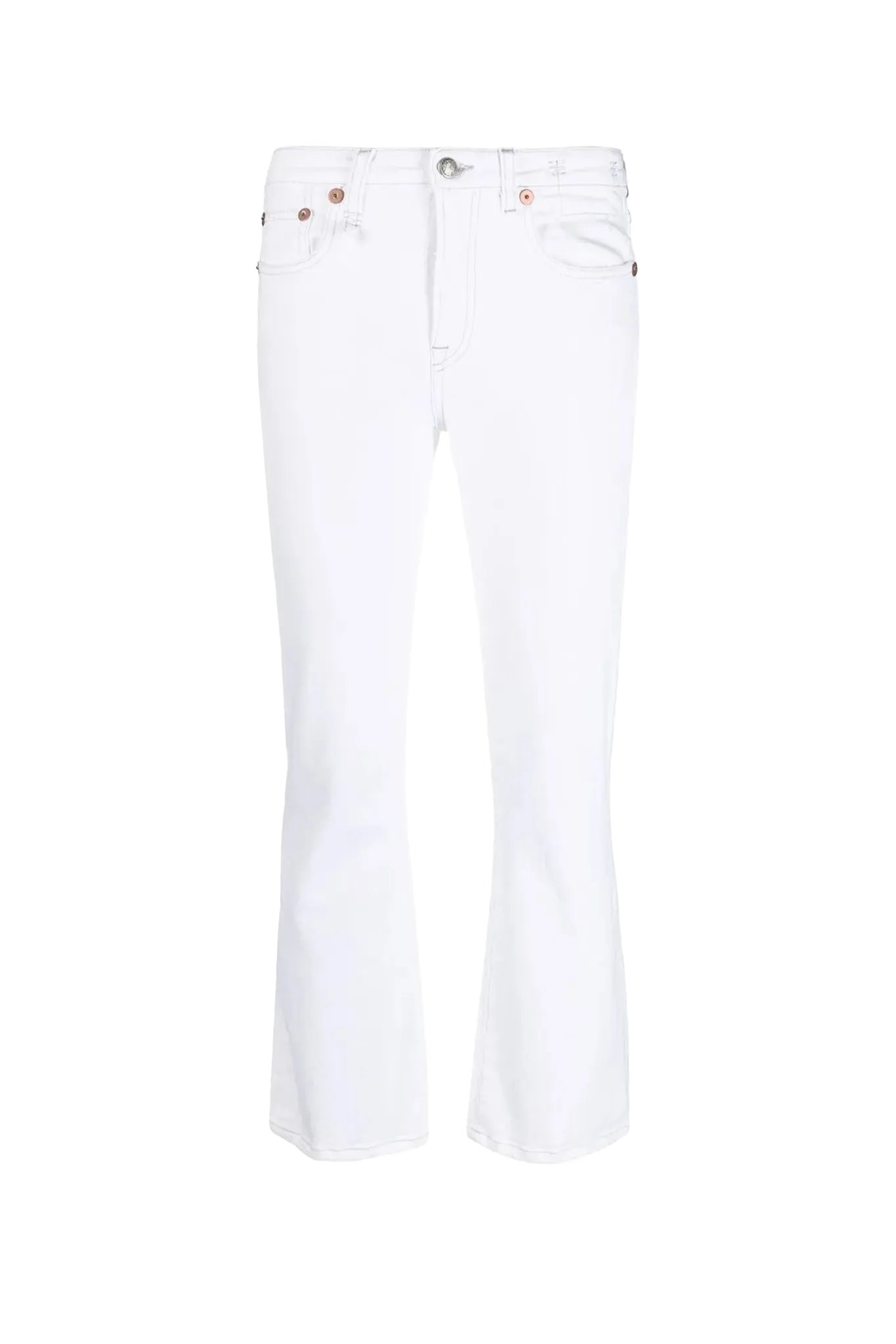 Jeans Boy Straight Aerin in White Stretch