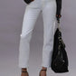 Jeans Boy Straight Aerin in White Stretch
