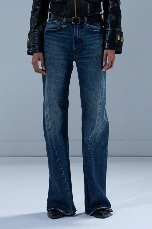 Jeans Twisted Seam Flare in Melvin Blue Stretch