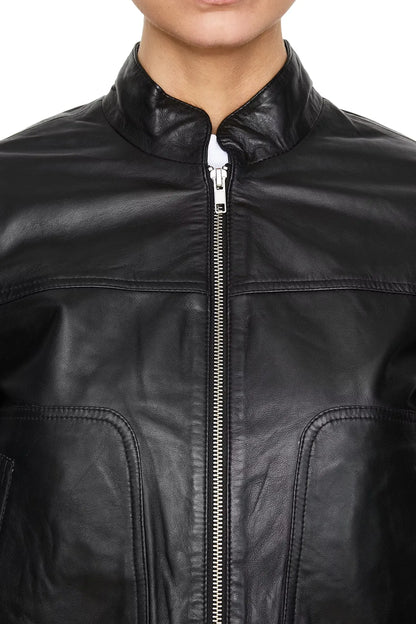 Lederjacke Berlin in Black Leather