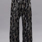 Sweatpant Relaxed in Silver Leopard On Black