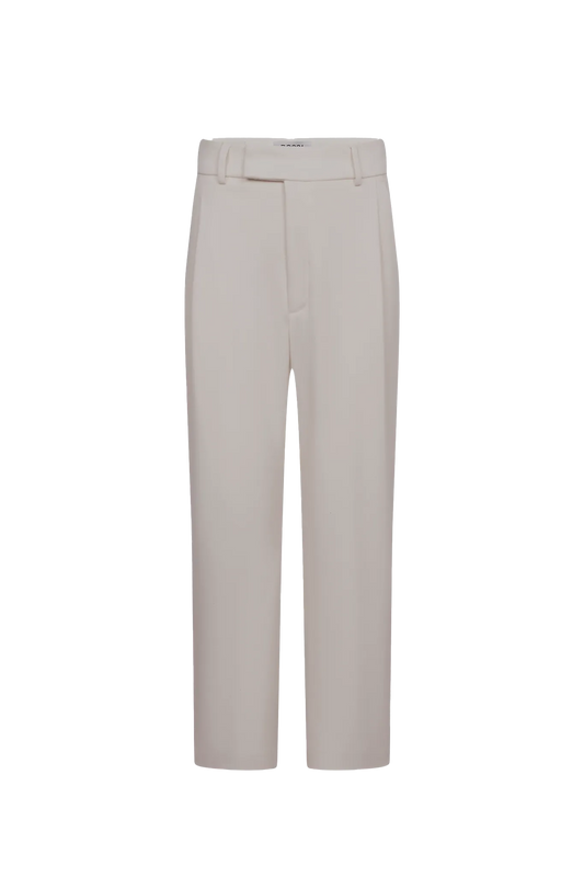 Hose Luan Fluid Flannel in Wollweiß