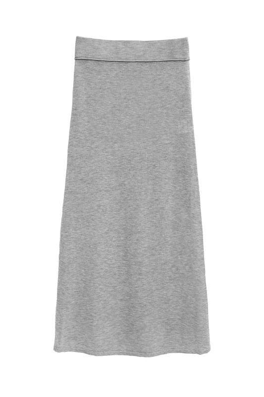 Rock Long Knit in Grey Melange
