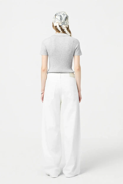 Polo Shrunken Cashmere in Stone
