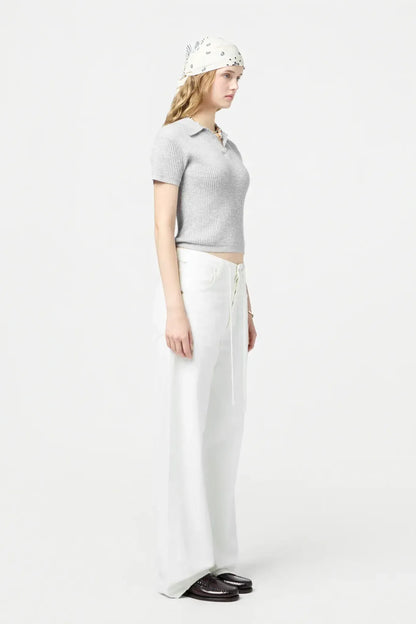Polo Shrunken Cashmere in Stone