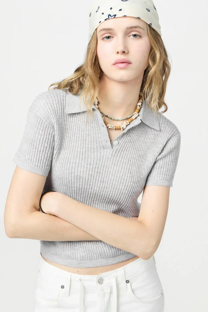 Polo Shrunken Cashmere in Stone