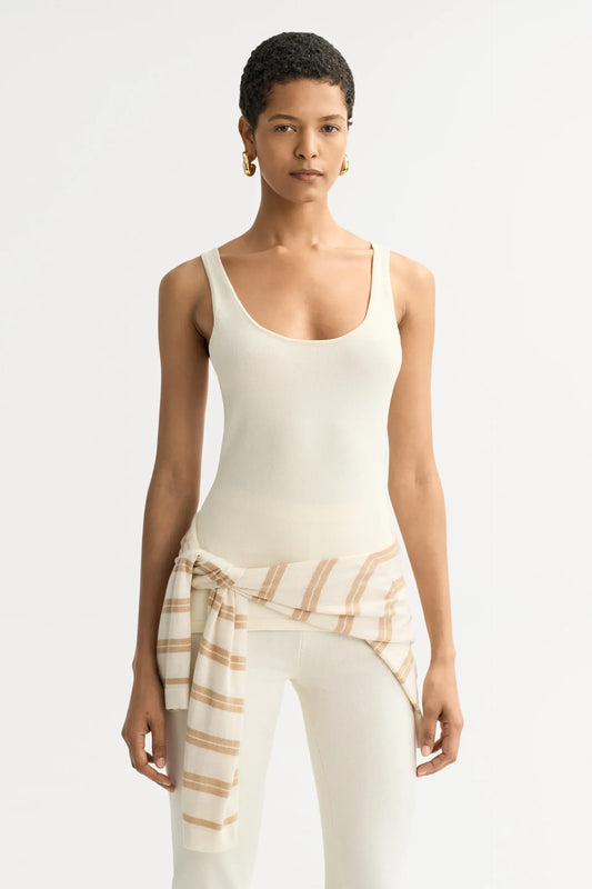 Top Singlet in Ivory