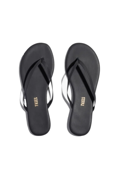 Flip-Flops Lily Solids in Washed Black