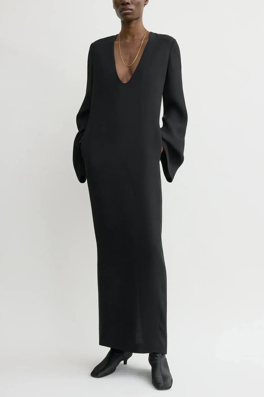 Kleid Short Bell-Sleeve in Black