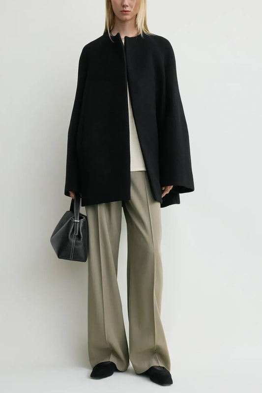 Kurzmantel Bell-Sleeve in Black