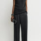 Bluse Cocoon Cape in Black