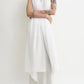 Schal Crinkled in White