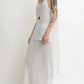 Schal Crinkled in White