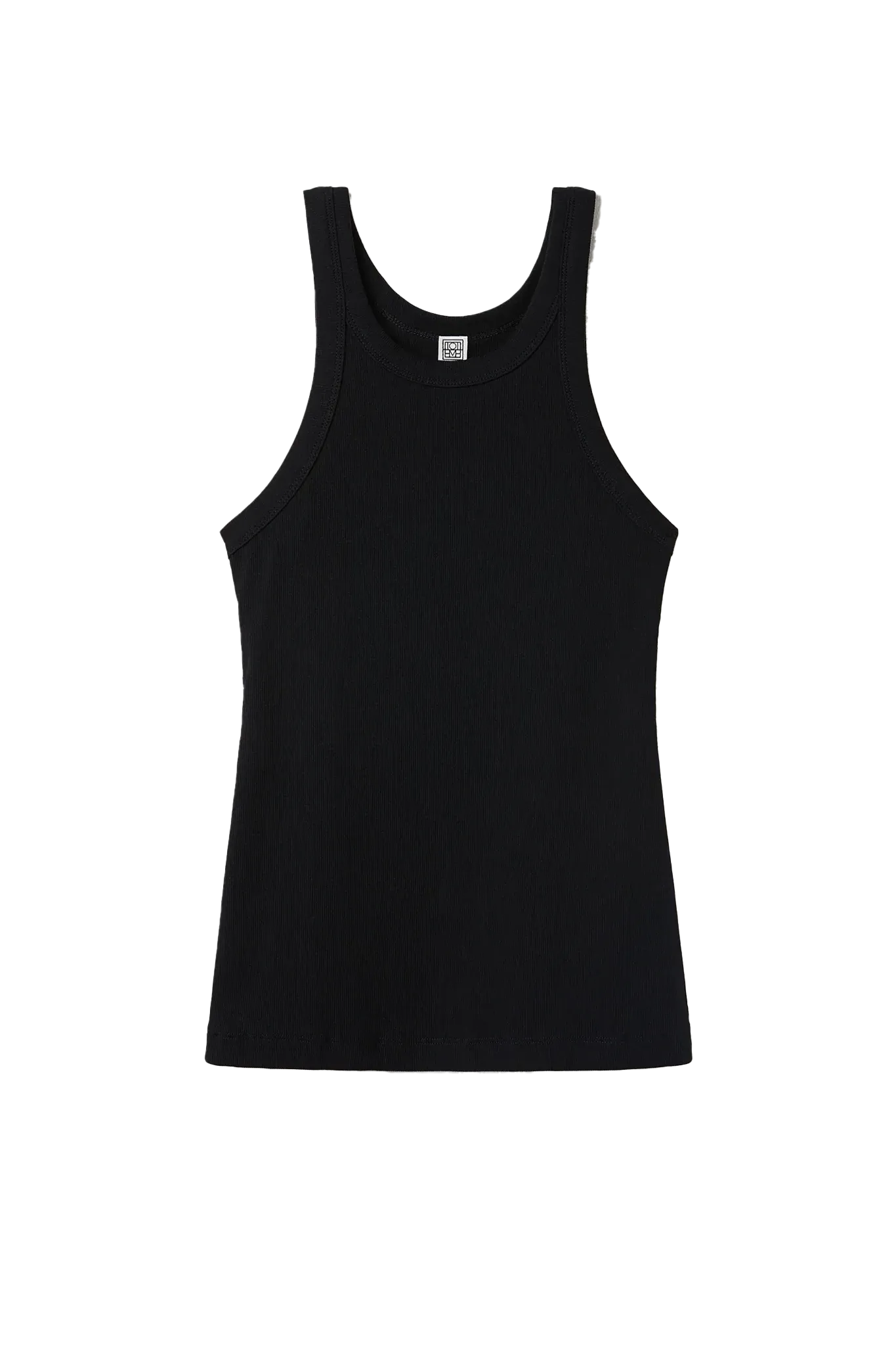 Tanktop Curved Rib Tank in Black