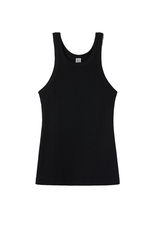 Tanktop Curved Rib Tank in Black