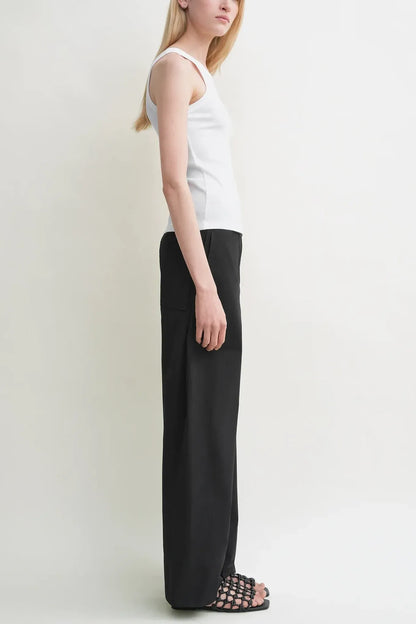 Tanktop Curved Rib Tank in White