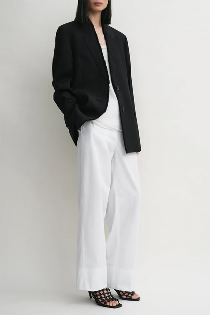 Blazer Raw Lapel in Black