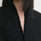 Blazer Raw Lapel in Black